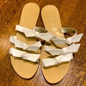 Kelly & Katie white bow sandal